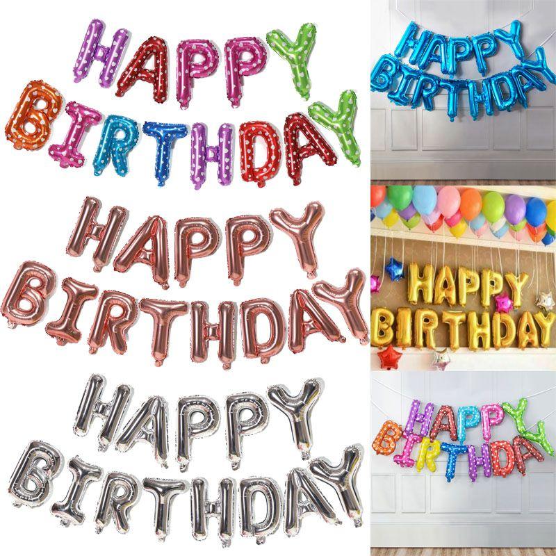Elegant Silver Happy Birthday Letter Balloons For Memorable Birthday Parties