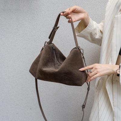 Herbst und Winter neue matte Leder-Achseltasche Damenmode einfache Handtasche Tasche große Kapazität Umhängetasche