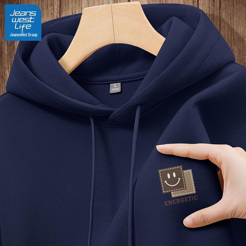 Jeanswest Life Men's Vibrant Smile K Graphic Hooded Sweatshirt