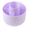 Makeup Brush Holder Cosmetic Storage Box 360-Degree Rotatable 5 Slot Design Large Capacity Pencil Case Desktop Organizer