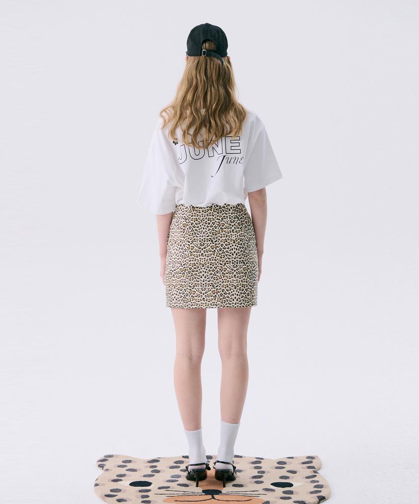 JUNEJUNE SPACE Vol11.Leopard Mini Skirt_Beige(Vol11.Leopard Mini Skirt_Beige)