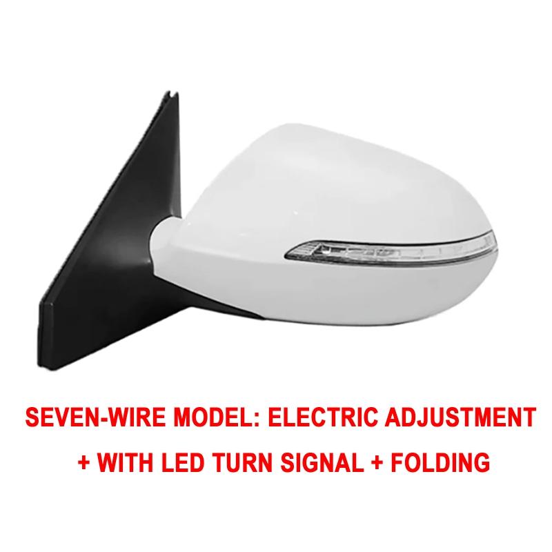 5/7/9 Pin Car Left Right Side Rearview Mirror Assembly with Turn Signal Light for Kia Sportage R 2011-2016