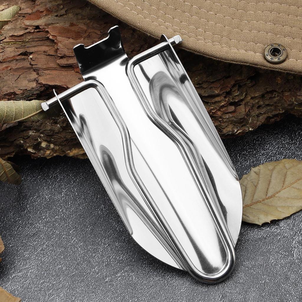 Multifunctional Stainless Steel Folding Shovel: Ice Scoop, Flour Scoop, Gardening, and Sand Shovel