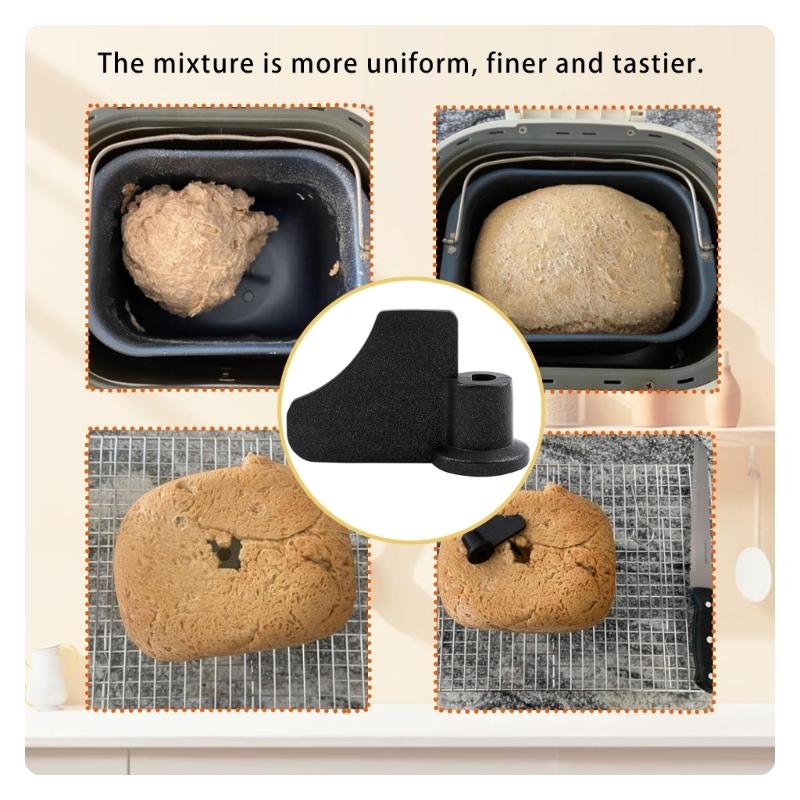 Pack of 2 Bread Maker Paddles Bread Maker Dough Stirrer Mixing Paddles Carbon Steel Texture Bread Maker Accessories