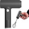 Hand Mixers Multifunctional Electric Whisk 3 Speeds With Stainless Steel Beaters, Usb Rechargeable, Accessories For Baking Cooking Making Cake(grey)