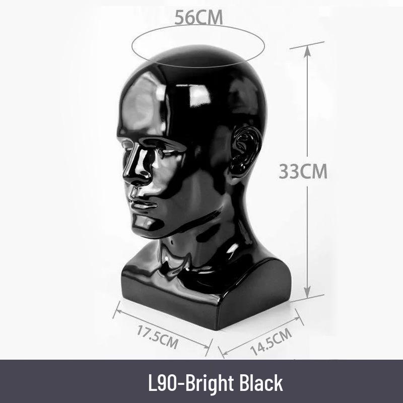 Multifunctional Display Mannequin Head for Spray Paint Hat, Bow Tie, Glasses, and Mask Props