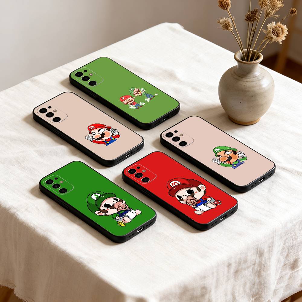 Funny Super Z-MarioS Bros Phone Case Black Silicone Soft For Samsung S25,S24,S21,S22,S23,S30,Ultra,S20,Plus,Fe,Lite