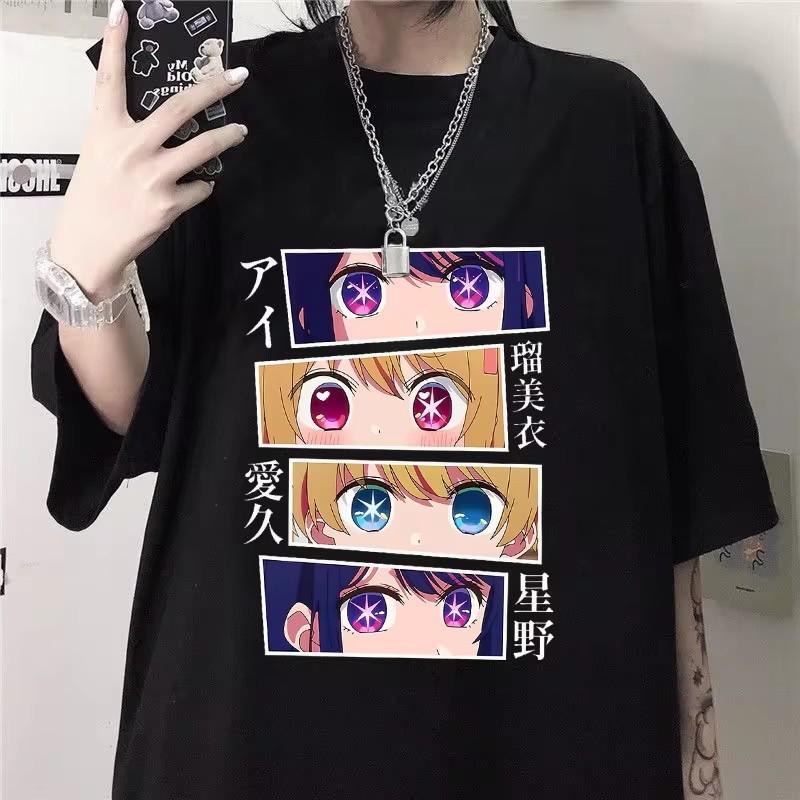 Hot New Anime OSHI NO KO Pattern Printed T-Shirt Women Men Anime Harajuku Breathable Loose T-Shirt Tops Short Sleeve T Shirt