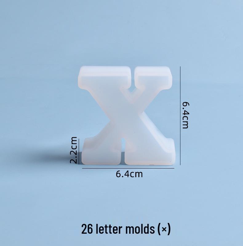 Crystal Epoxy Silicone Molds: 26 English Letters for Creative DIY Ornaments and Decorations