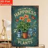 1pc Vintage Rustic Farmhouse Metal Sign, Outdoor Wall Decor for Garden Patio Balcony Cafe School, Retro Metal Art Plaque