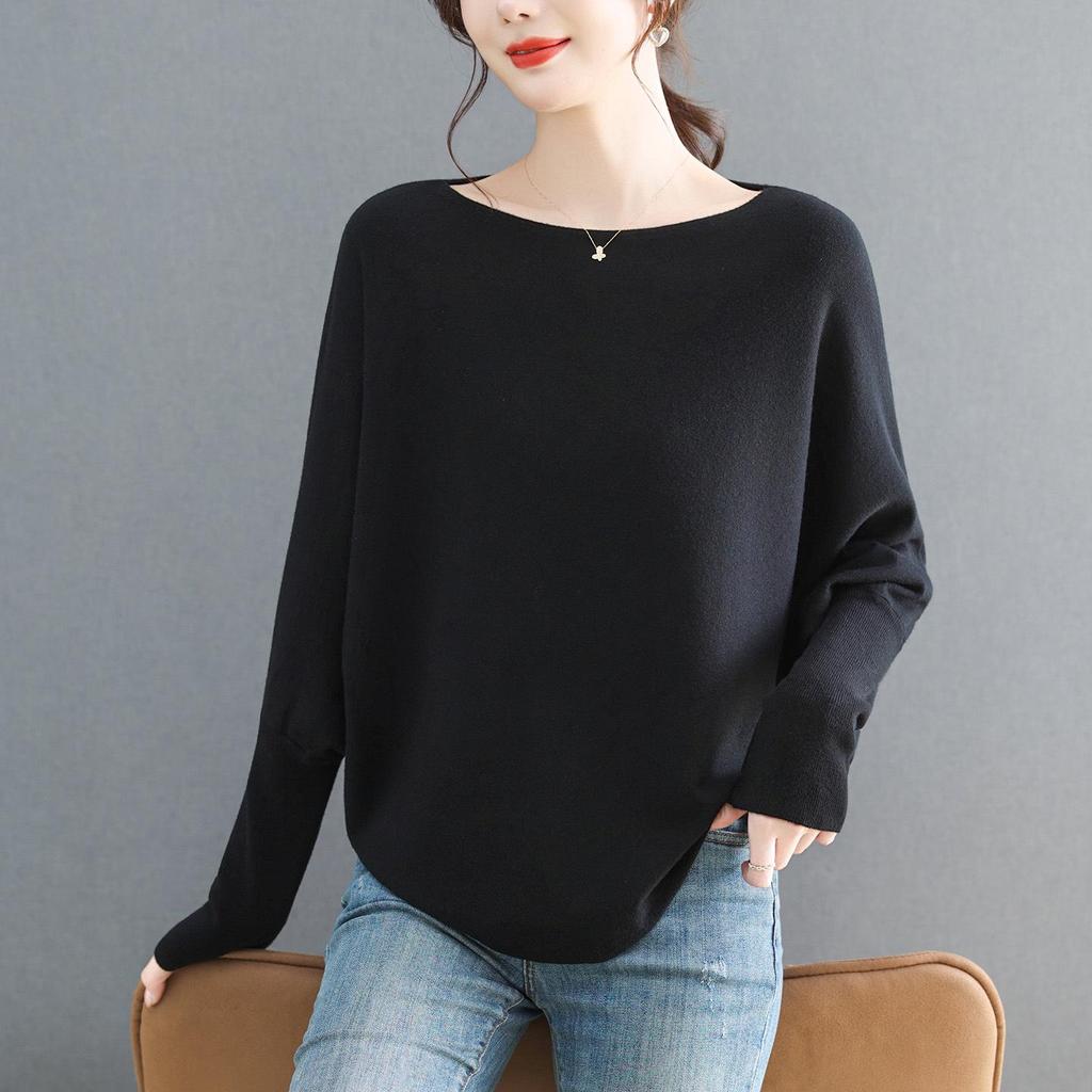 Übergroßer Fledermausärmel-Lockerer Pullover für Damen - Herbstkollektion 2025