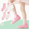 5 Pairs Cotton Childrens Mesh Socks Soft Thin Summer Sock Kids Baby Candy Sock Girls Breathable Flower Casual Cute Socken