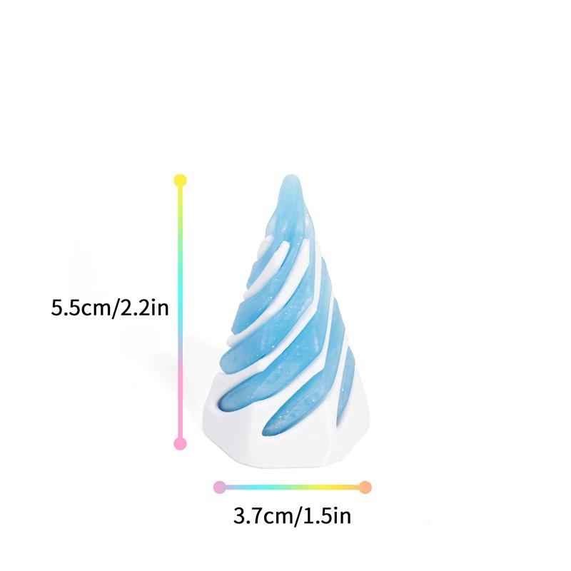 3D Printed Spiral Cone Toys Impossible Pyramid Pass Through Sculpture Mini Vortex Thread Illusion Stress Relief Screw Toys