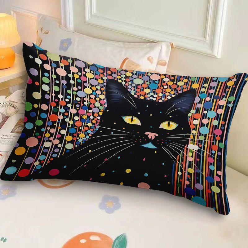 Geïnspireerd op Yayoi Kusama Polka Dot Koningin Pompoen Lendenkussen Enkelzijdige Kussensloop 30x50cm