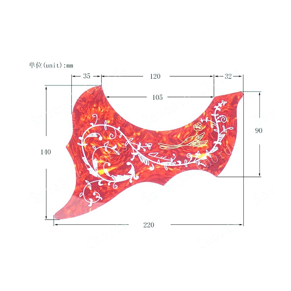 Left and Right handed 40" 41" Fancy pattern Professional Folk classic Acoustic Guitar Pickguard Anti-scratch Plate 4 Color