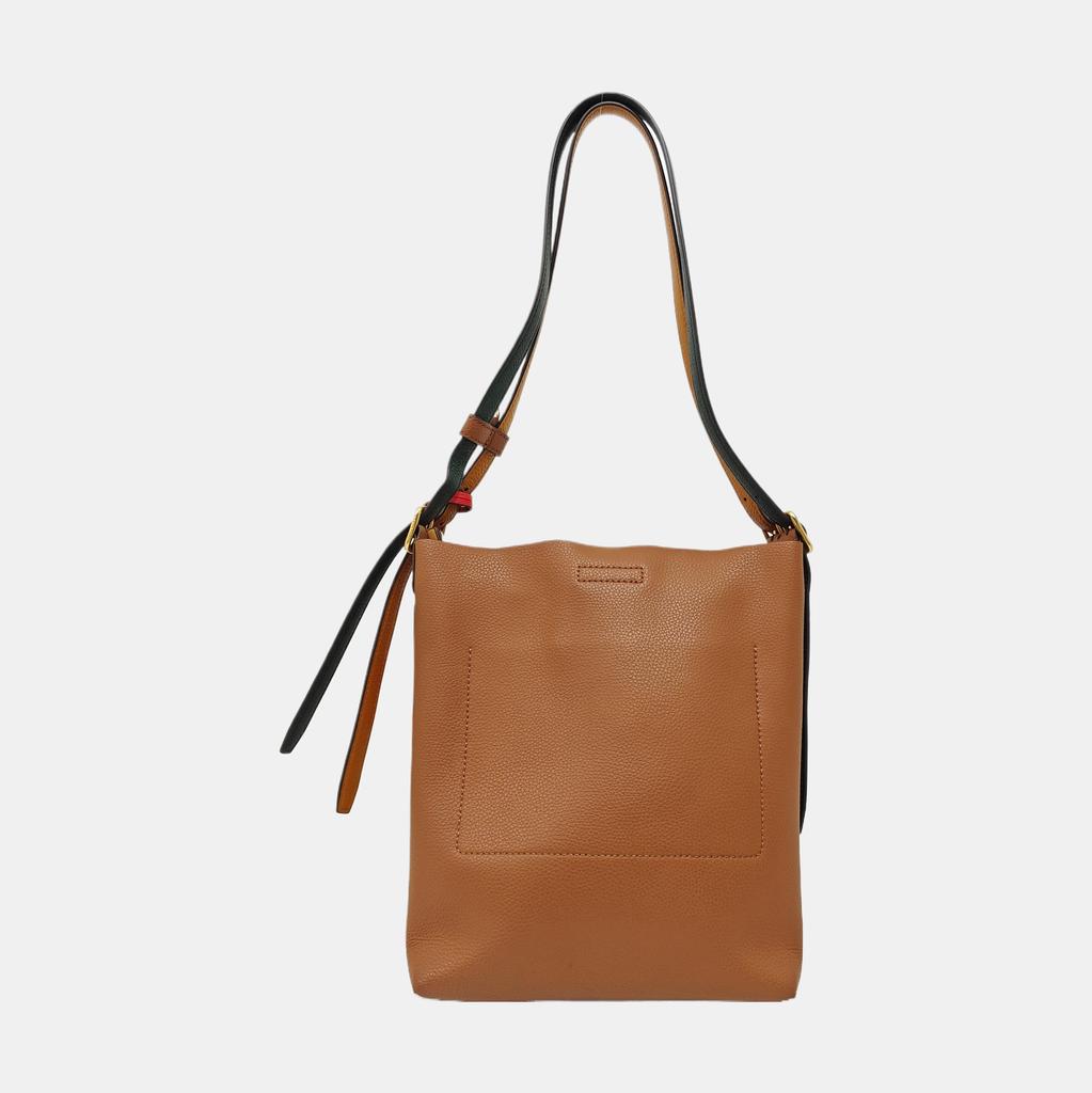 [Pre-Owned] Brown Leather Shoulder Bag - Very Good #2D6738