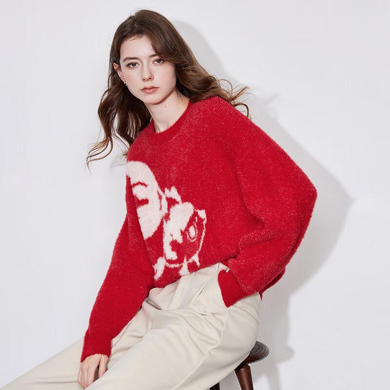 Chuyu Women's Lucky Koi New Chinese Style Knit Sweater