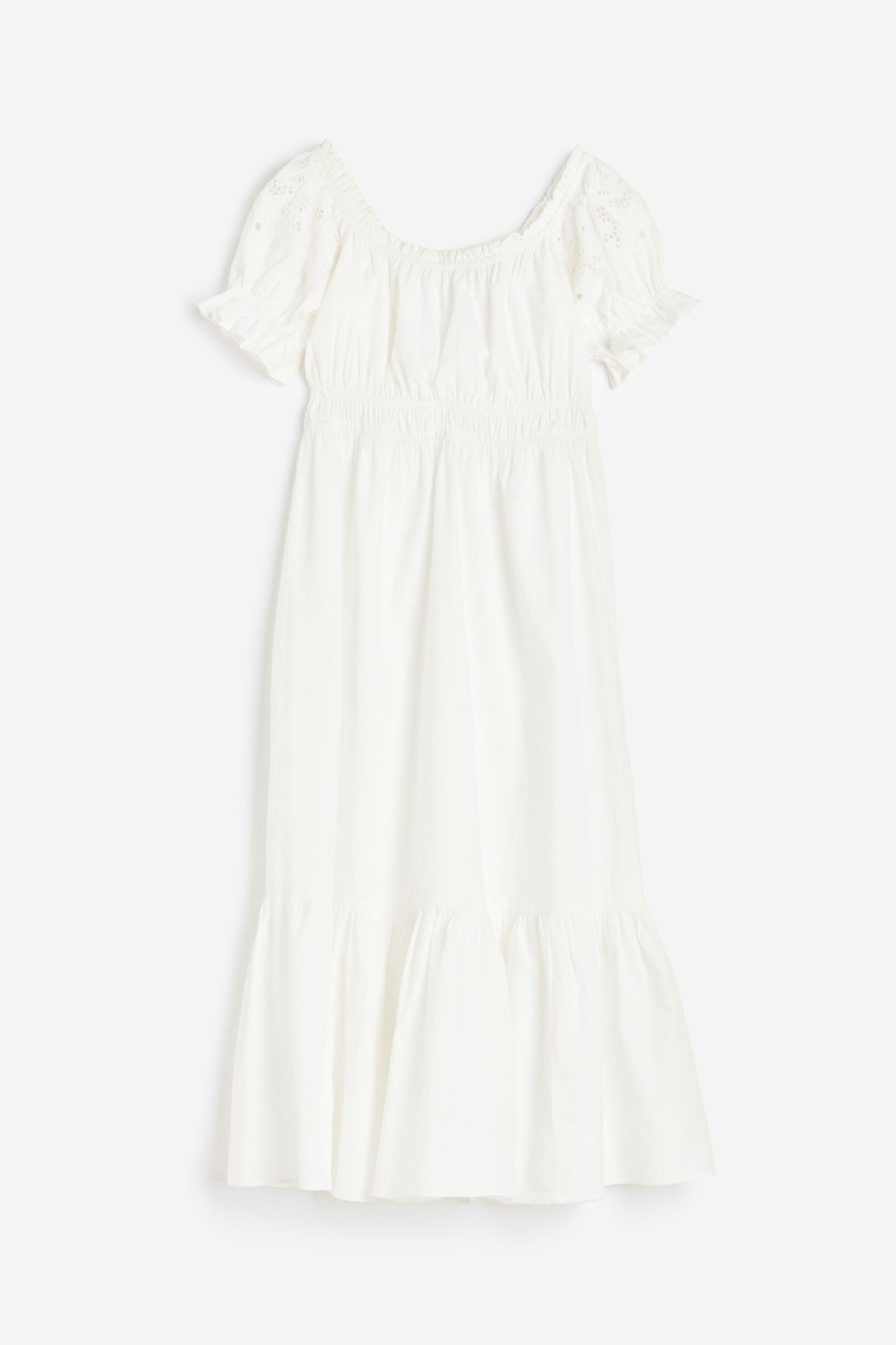 

Off-the-shoulder cotton dress