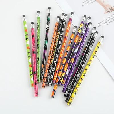 12 Piece Pencil 2B Standard Round Easter Halloween Stationery Student Prize Kawaii Pencil