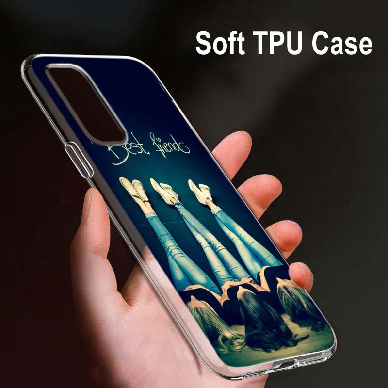

Bff лучший друг для OPPO Reno7 SE 6 5 ZF 4G 5G Find X2 X3 Neo Lite Pro Plus прозрачный мягкий чехол для телефона Coque OPPO Reno5 F 4G
