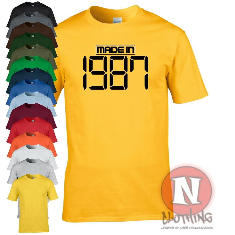 Camiseta De Fiesta De Cumpleaños Elegante Hecha En 1987