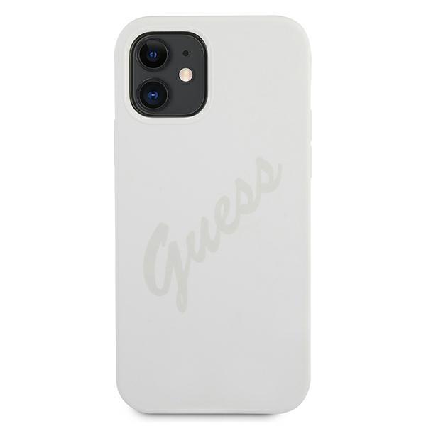 Guess Guhcp12Slsvscr Iphone 12 Mini5,4 Kremowy/Cream Hardcase Script Vintage
