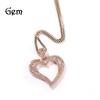 Gumeng Zircon Curved Hollow Love Fashion Pendant Necklace Hip Hop Ins Simple Personalized Box Chain