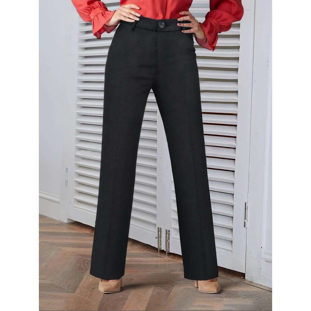 European and American elegant commuter versatile woven women s fashion trousers, suit women s trousers straight-leg trousers drape OL S