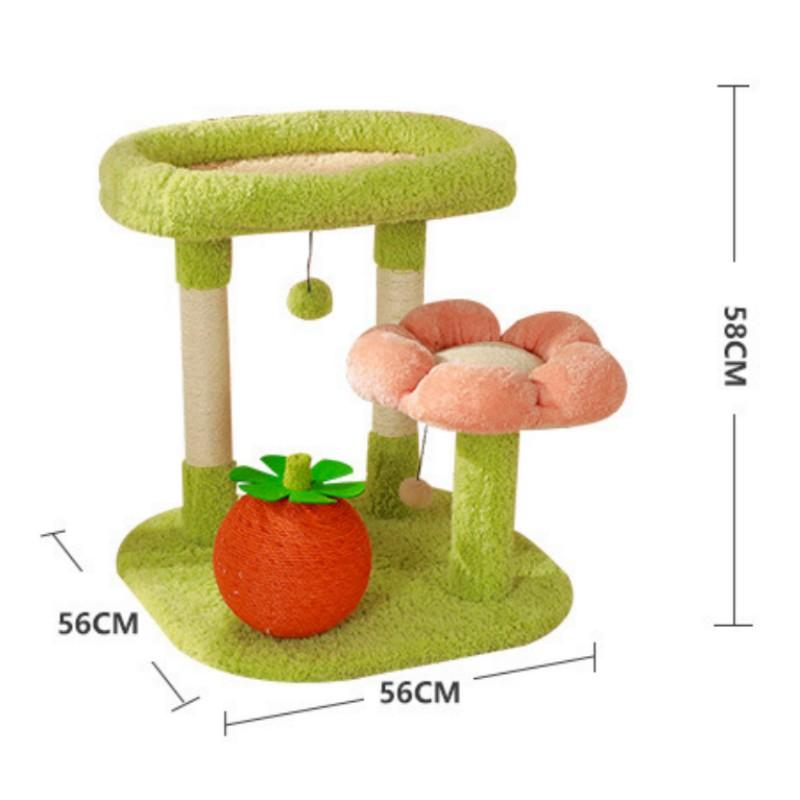 Cat Climbing Frame Jumping Cat Tower Flower Cats Scratcher Scratch-resistant Cats Scratching Board Sofa Protector Pet Furniture