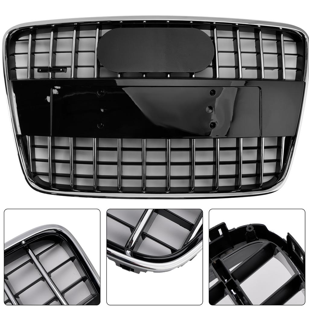 Sport Style Front Bumper Radiator Grille Grill Fit Q7 SQ7 2005-2015