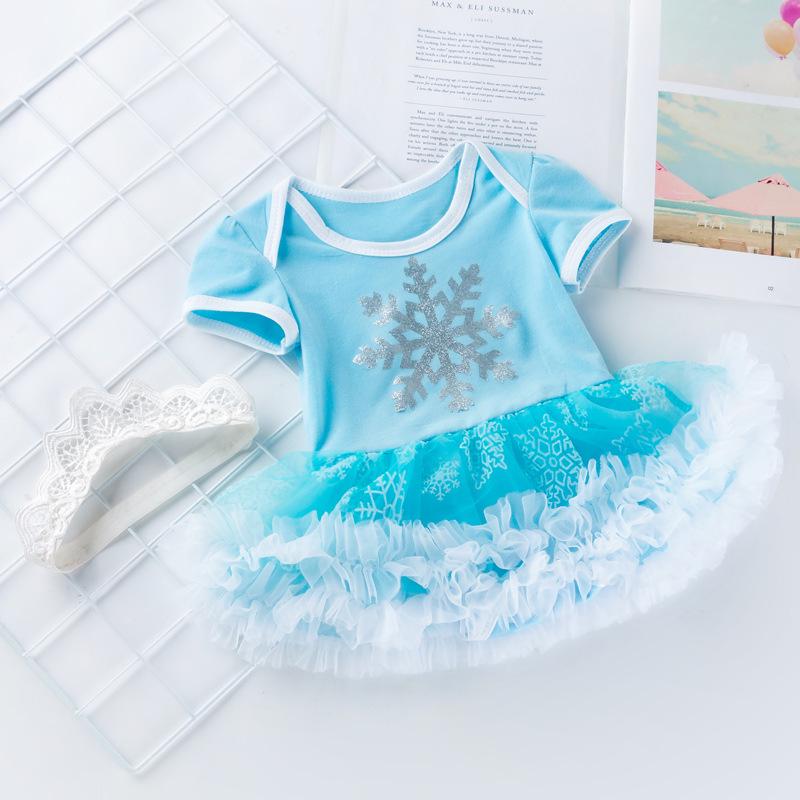 New Summer '02 Baby Frozen Two-Piece Dress: Short-Sleeved Top with Wings and Skirt