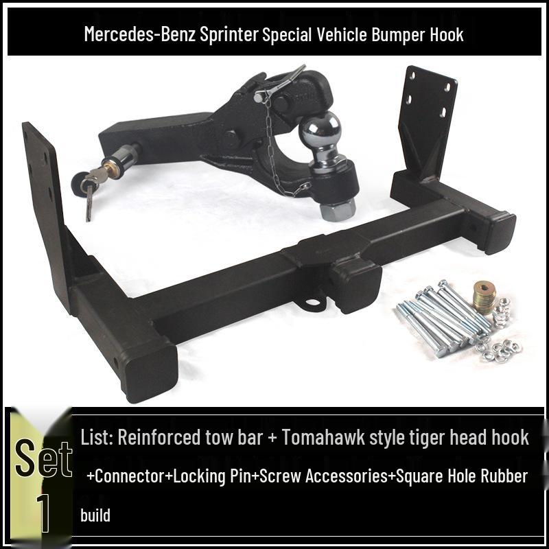 Compatible Mercedes-Benz Sprinter, V-Class, B-Class RV Tow Hook and Rear Trailer Hitch Adapter