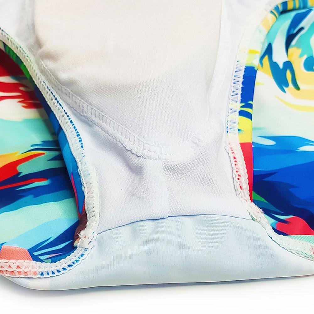 Pánská móda Sexy Swim Brief Sexy plavky s potiskem pro muže Surfovací plavky Low-Rise