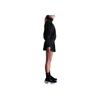Nike Logo Printed Zip-Up Stand Collar Loose Short Sleeve Jacket Women jackets Black HJ0999-010