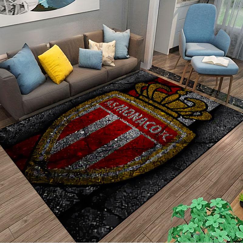 Monaco FC Logo Carpet suitable as a non-slip mat for the living room or bedroom sofa