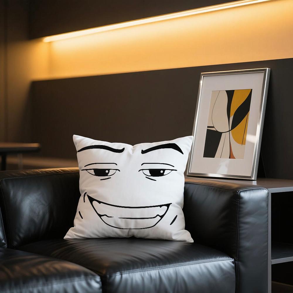 Meme Face Sigma cushion cover Comfortable and soft bedding skin friendly leisure sofa car office pillowcase