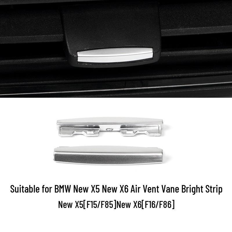 BMW X5/X6 F15 F16 F85 F86 Air Vent Paddle Bright Metal Strip