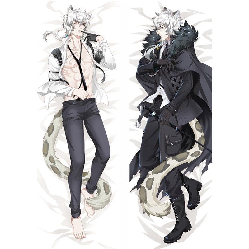 

60x180cm Игра Arknights Sliverash Шамаред Дакимакура Наволочка Двухсторонняя 3D-печать Постельное белье Обнимающее тело Игра Arknights Наволочки