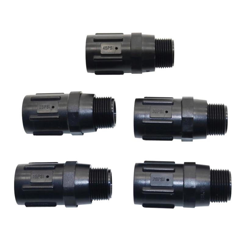 20psi 30psi 45psi Preset Pressure Regulators Thread Reduces Incoming Water Pressure For Garden Agriculture Irrigation