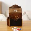 Handcrafted Wooden Feedback Box Featuring Lockable Slot Removable Writing And Storage Compartment For Office Decoration