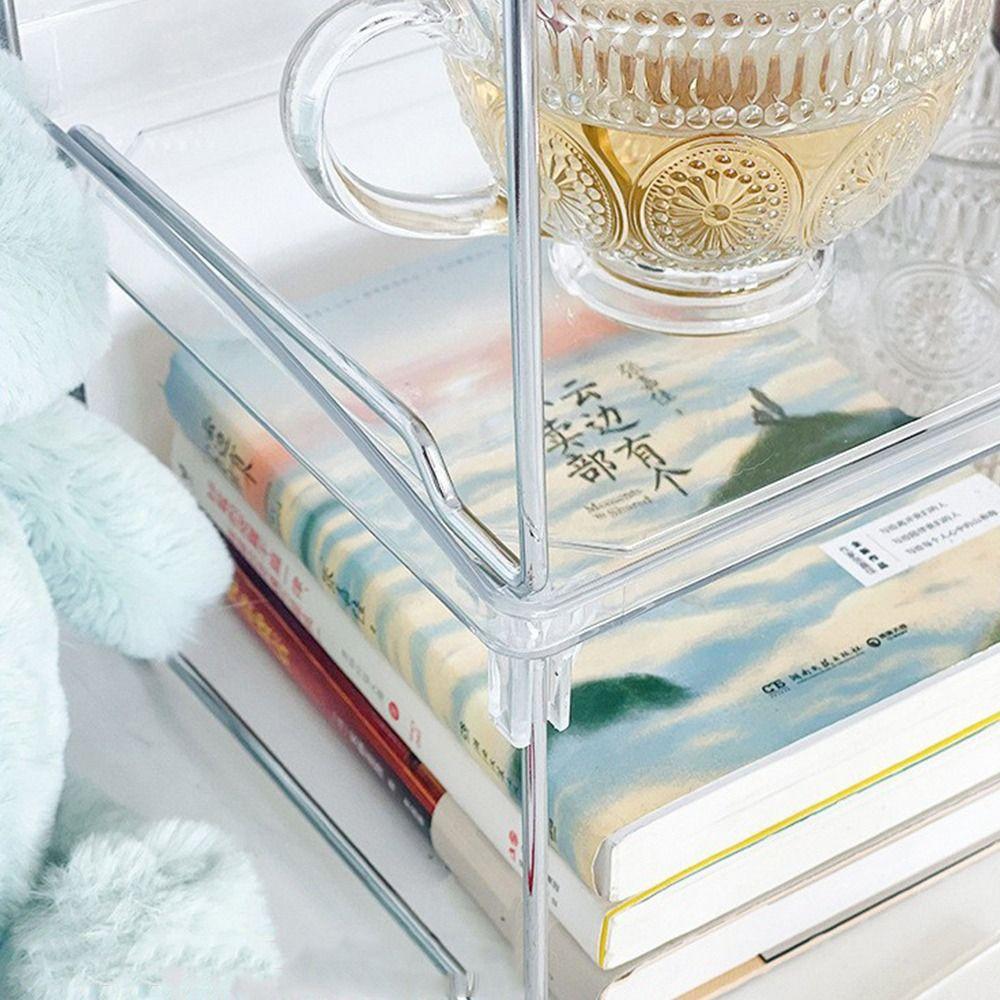 Simple Desktop Storage Rack Transparent Bathroom Shelf Ins Style Cup Holder  Condiment