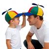 Detachable Bamboo Dragonfly Cap Cotton Colorful Helicopter Spiral Hat  Outdoor