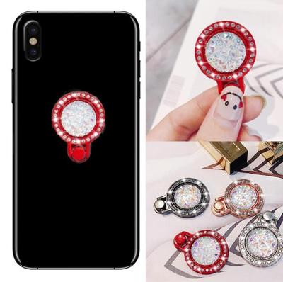 Mobile Phone Holder Mount Metal Phone Holder Glisten 360 Finger Ring Bracket Gemstone Stand