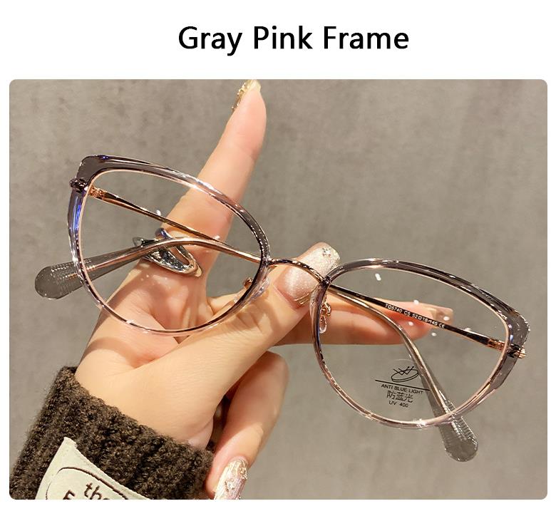 Luxury Women'S Cat Eye Anti-Blue Light Reading Glasses Europe-America Fashion Daily Use Korean Style Glasses