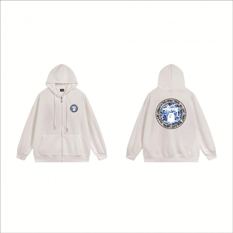Stu Print Kapuzenpullover Langarm Herren Damen Winter Freizeit Übergroß Pullover