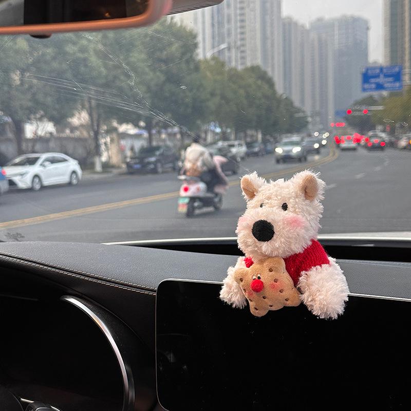 West Highland Puppy Neck Protection Car Seat Belt Shoulder Pad - Car Interior Accessory.