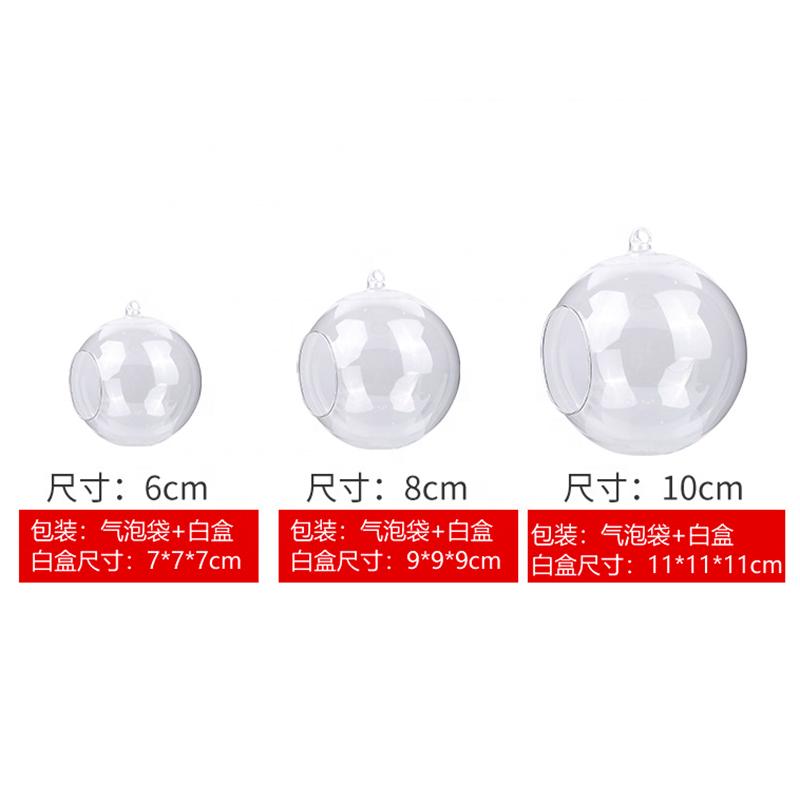 Factory Retail in Stock D15cm Cheap Clear Glass Ball Tealight Holder/Ball Tealight Holder/Globe Glass Candle Holder for Home