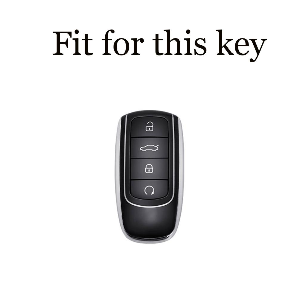 TPU Bilnøkkeldeksel For Chery Tiggo 8 Pro Tiggo 8plus New 5 plus 7pro Chery Tiggo 7 Pro Max Omoda 5 C5 Modod Beskytter Fob