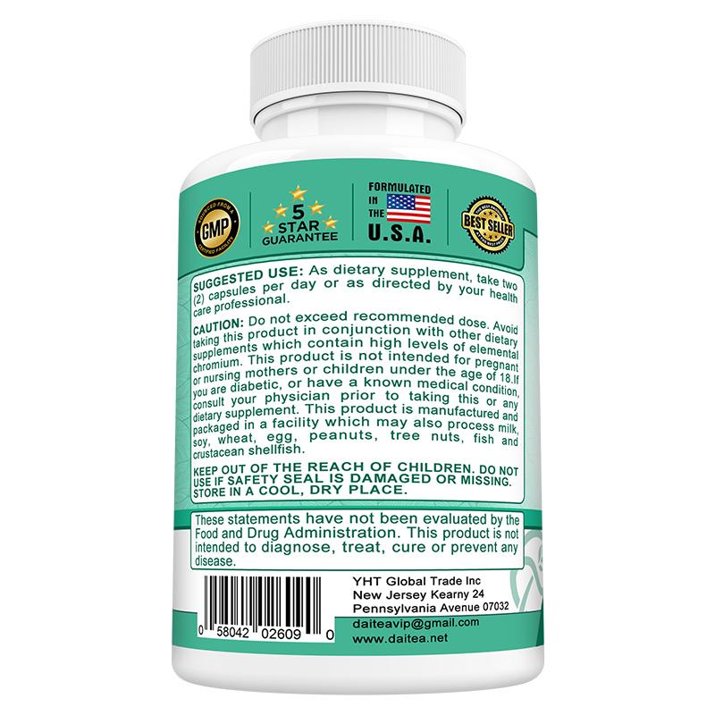 Daitea Blood Sugar Healthy Supplement with Cinnamon & Mulberry, 120 Capsules