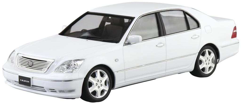 Aoshima Bunka Kyozai Scale The Model Car Series 136 Toyota UCF31 Celsior 2005 Plastic Model 1/24 No. Kit, Pre-painted